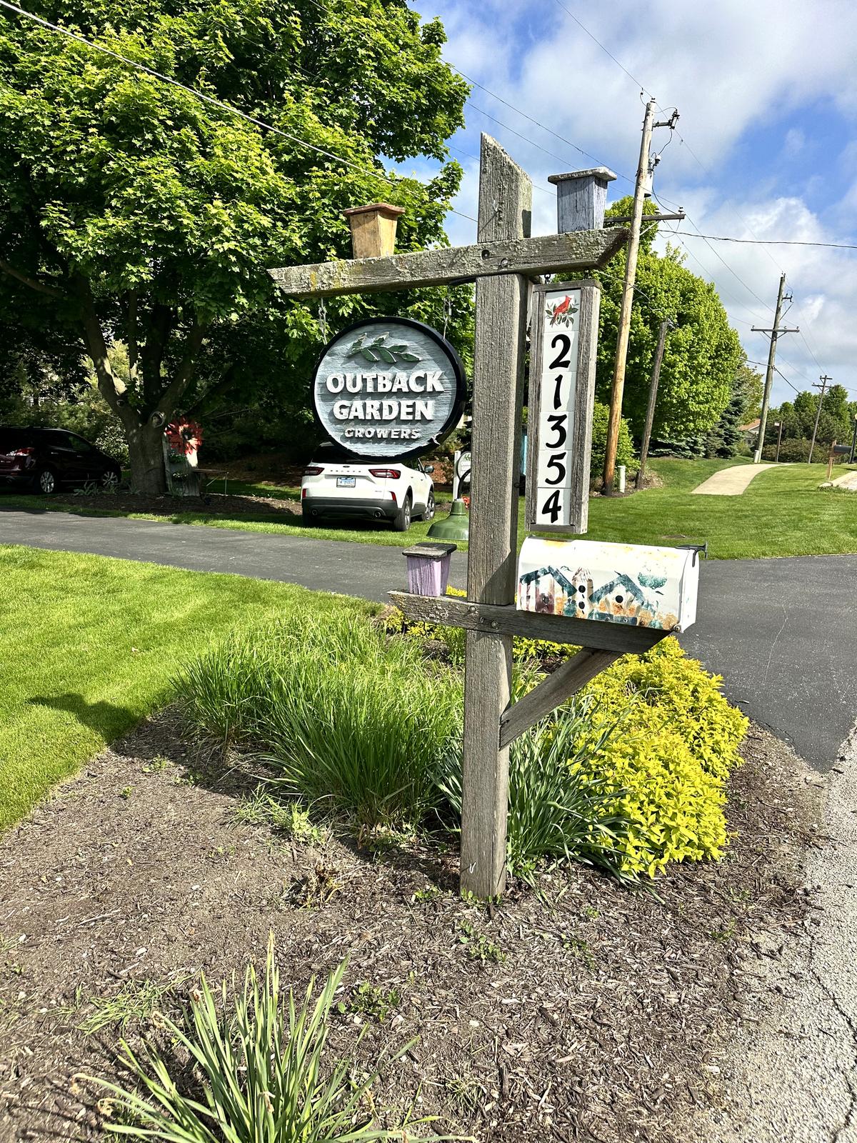 The entrance to Outback Garden Growers Nursery